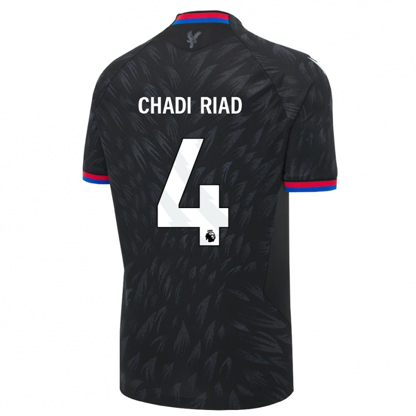 Danxen Herren Chadi Riad #4 Schwarz Blau Rot Auswärtstrikot Trikot 2026/27 T-Shirt