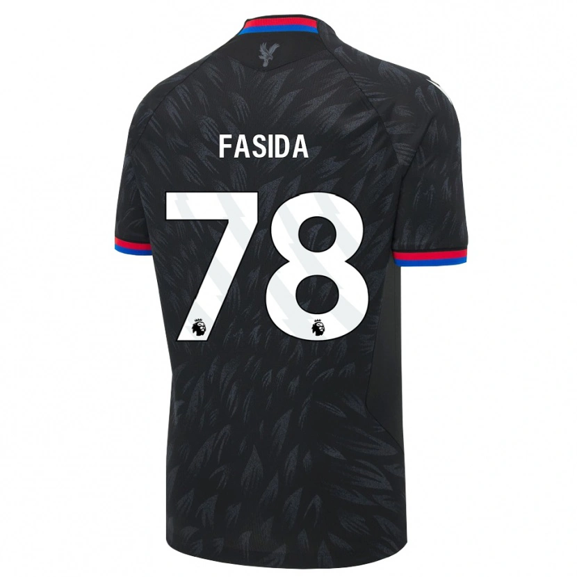 Danxen Herren Jacob Fasida #78 Schwarz Blau Rot Auswärtstrikot Trikot 2026/27 T-Shirt