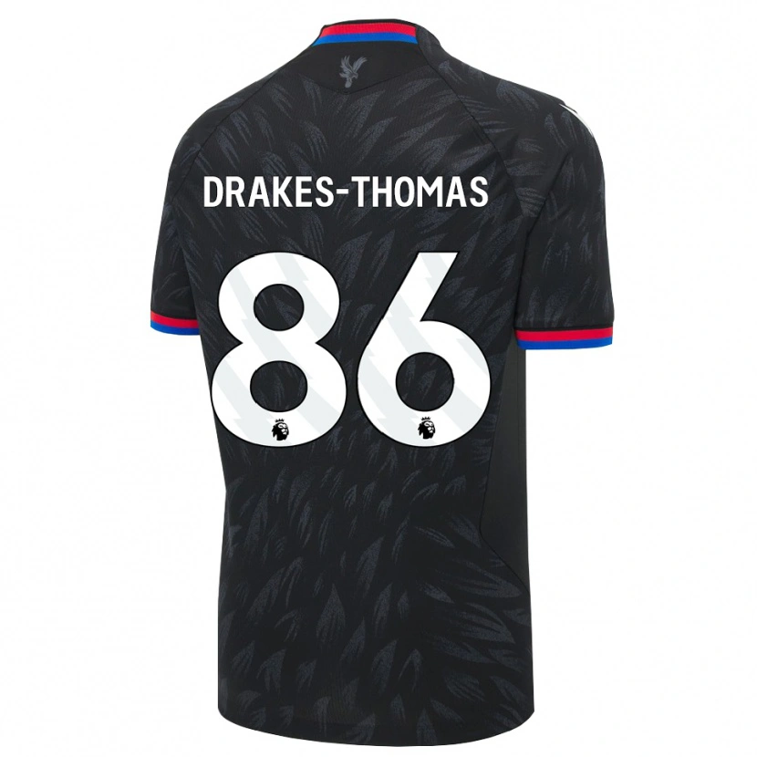 Danxen Herren Joél Drakes-Thomas #86 Schwarz Blau Rot Auswärtstrikot Trikot 2026/27 T-Shirt