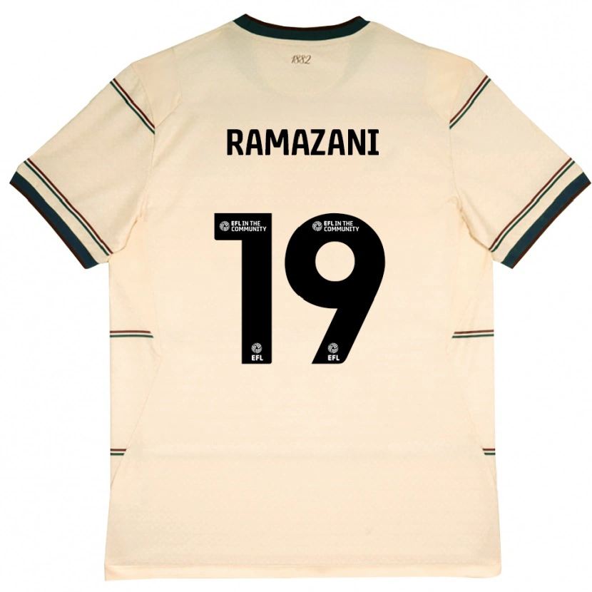 Danxen Herren Largie Ramazani #19 Beige Burgund Auswärtstrikot Trikot 2026/27 T-Shirt