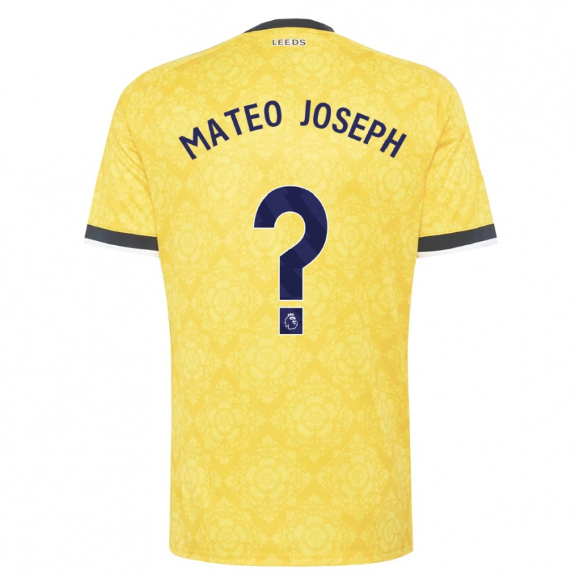Danxen Herren Mateo Joseph #0 Gelb Weiß Schwarz Auswärtstrikot Trikot 2026/27 T-Shirt