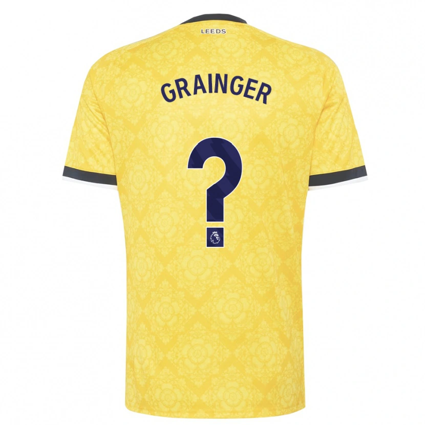Danxen Herren Owen Grainger #0 Gelb Weiß Schwarz Auswärtstrikot Trikot 2026/27 T-Shirt