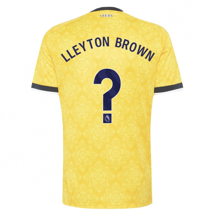 Danxen Herren Lleyton Brown #0 Gelb Weiß Schwarz Auswärtstrikot Trikot 2026/27 T-Shirt