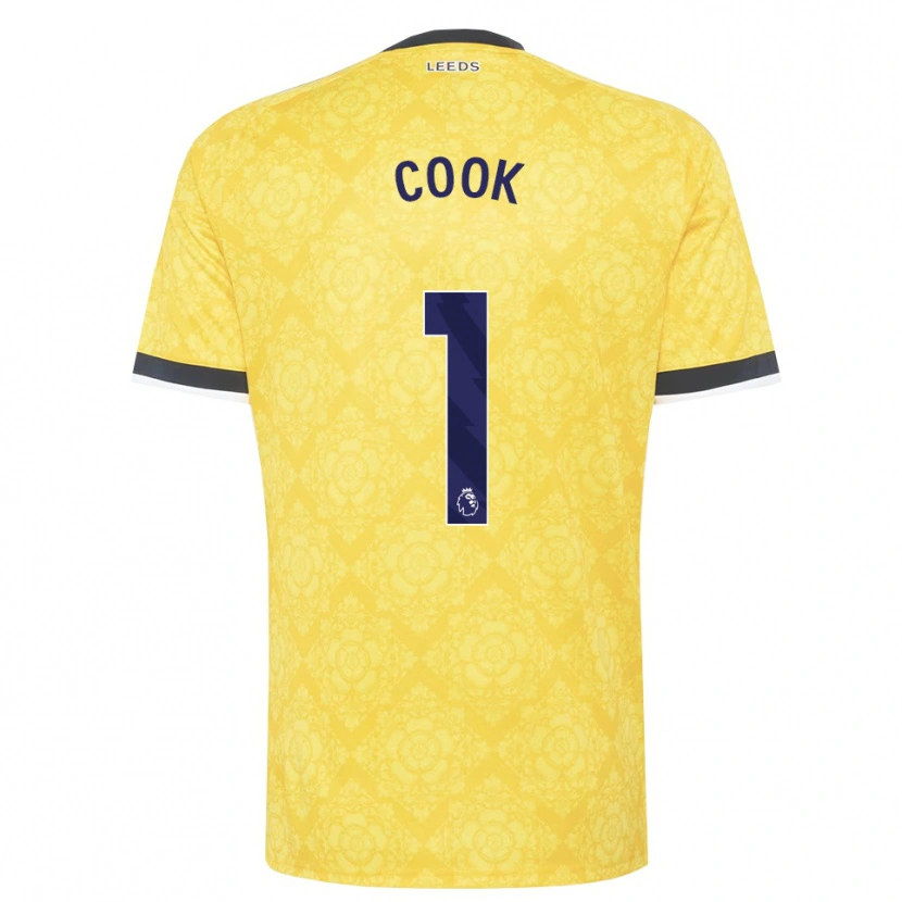 Danxen Herren Robbie Cook #1 Gelb Weiß Schwarz Auswärtstrikot Trikot 2026/27 T-Shirt