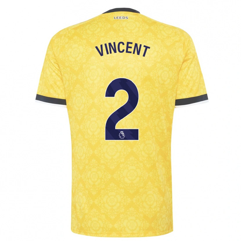 Danxen Herren Harvey Vincent #2 Gelb Weiß Schwarz Auswärtstrikot Trikot 2026/27 T-Shirt