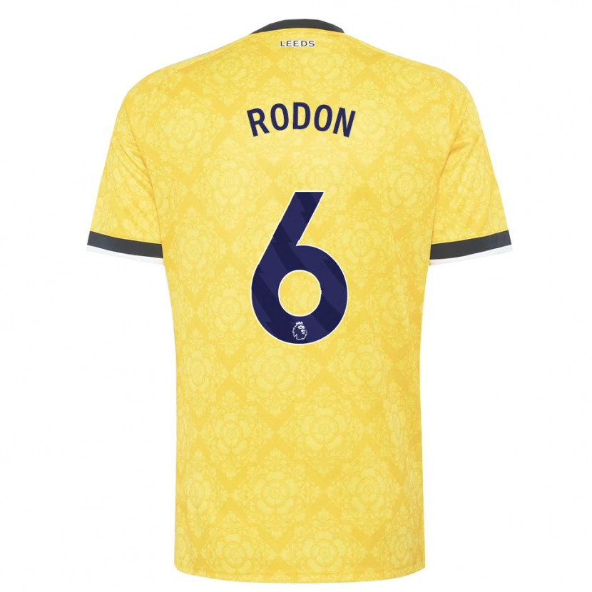 Danxen Herren Joe Rodon #6 Gelb Weiß Schwarz Auswärtstrikot Trikot 2026/27 T-Shirt