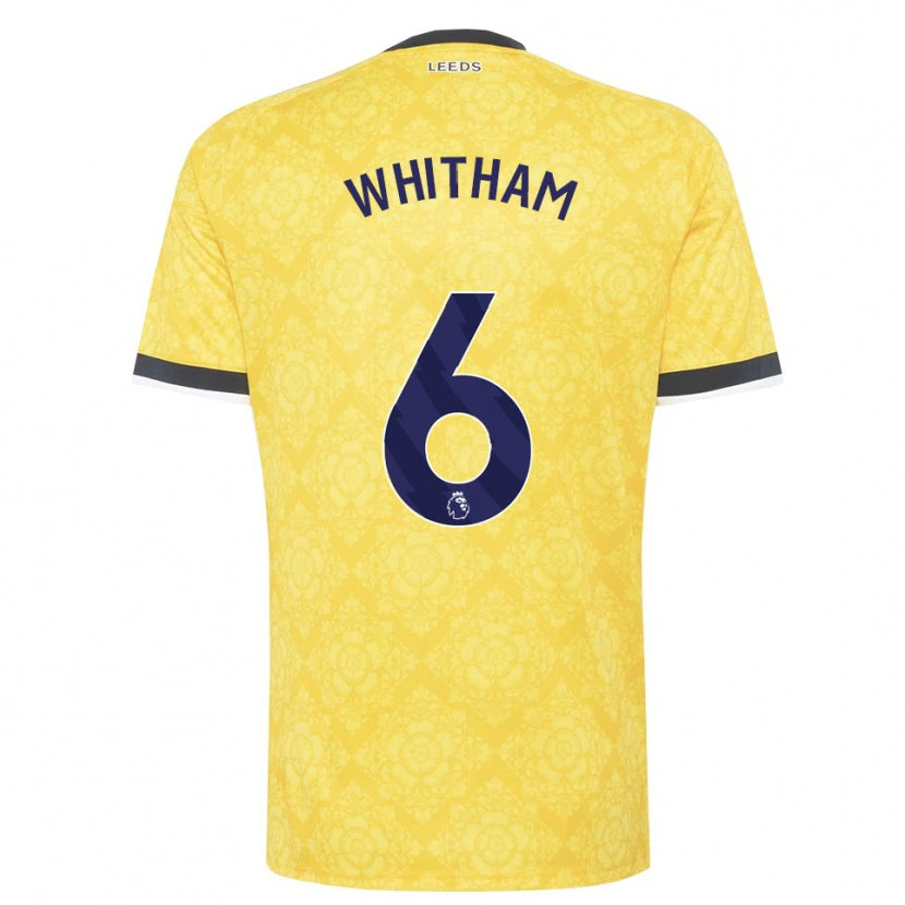 Danxen Herren Danielle Whitham #6 Gelb Weiß Schwarz Auswärtstrikot Trikot 2026/27 T-Shirt