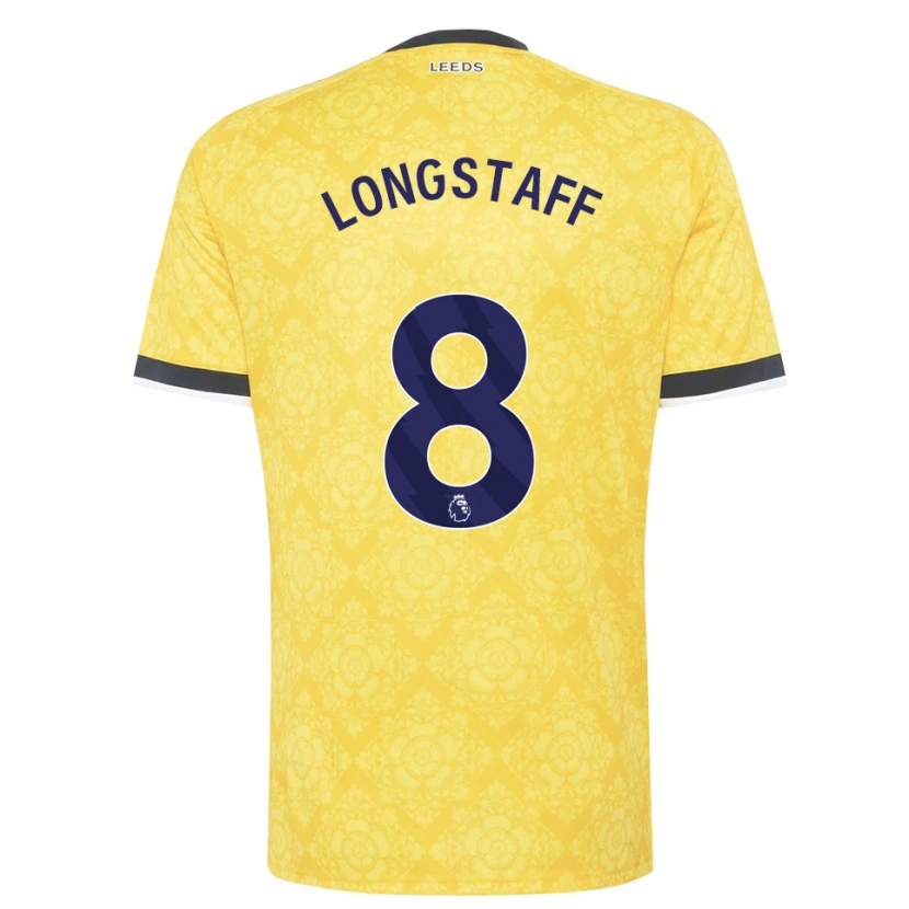 Danxen Herren Sean Longstaff #8 Gelb Weiß Schwarz Auswärtstrikot Trikot 2026/27 T-Shirt
