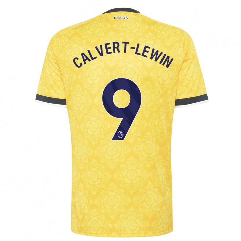 Danxen Herren Dominic Calvert-Lewin #9 Gelb Weiß Schwarz Auswärtstrikot Trikot 2026/27 T-Shirt