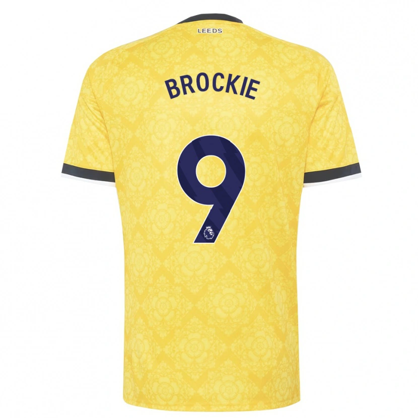 Danxen Herren Devon Brockie #9 Gelb Weiß Schwarz Auswärtstrikot Trikot 2026/27 T-Shirt