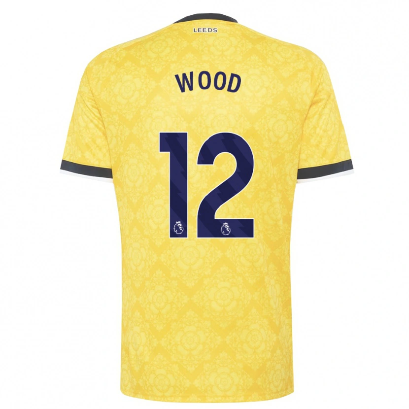 Danxen Herren Oliver Wood #12 Gelb Weiß Schwarz Auswärtstrikot Trikot 2026/27 T-Shirt