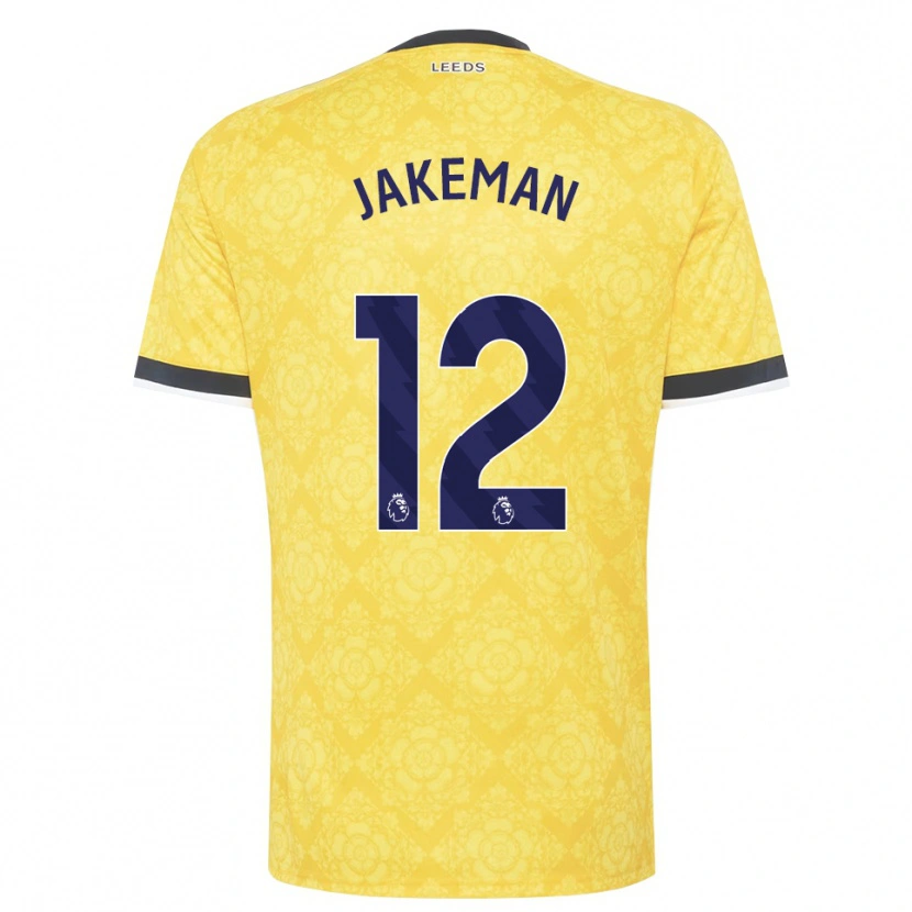Danxen Herren Harriet Jakeman #12 Gelb Weiß Schwarz Auswärtstrikot Trikot 2026/27 T-Shirt