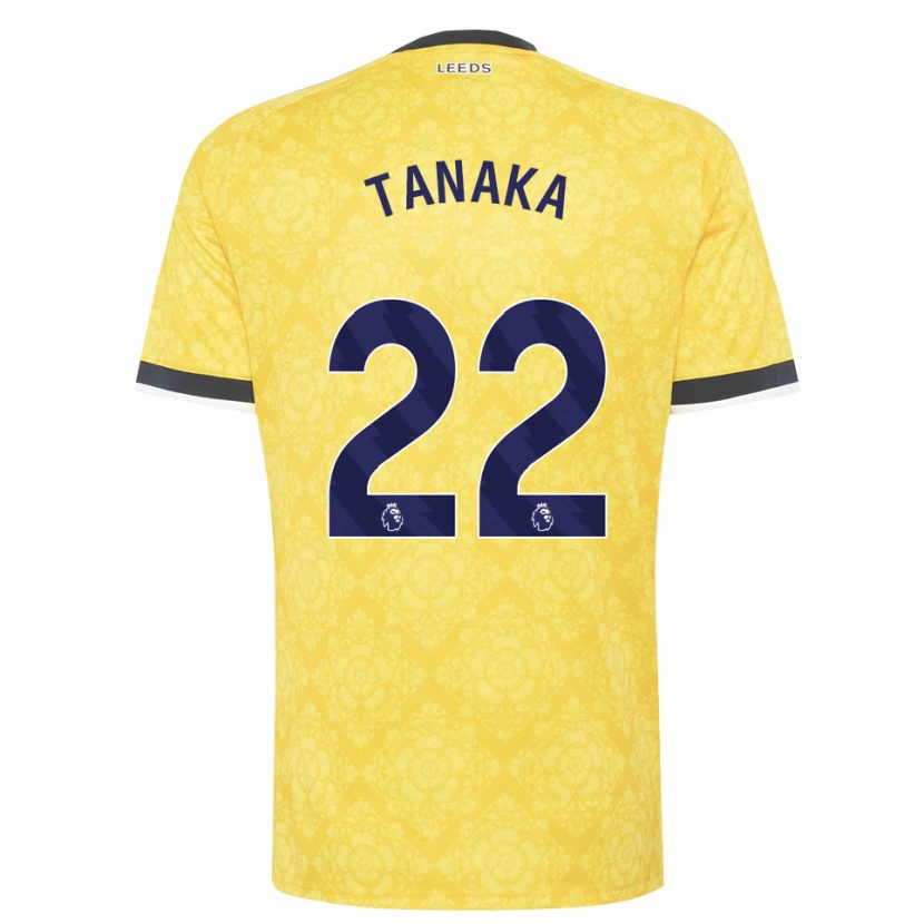 Danxen Herren Ao Tanaka #22 Gelb Weiß Schwarz Auswärtstrikot Trikot 2026/27 T-Shirt