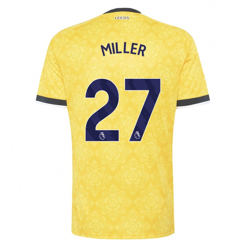 Danxen Herren Amari Miller #27 Gelb Weiß Schwarz Auswärtstrikot Trikot 2026/27 T-Shirt