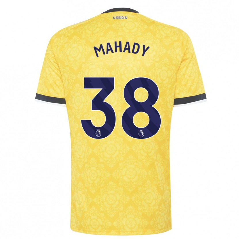 Danxen Herren Rory Mahady #38 Gelb Weiß Schwarz Auswärtstrikot Trikot 2026/27 T-Shirt