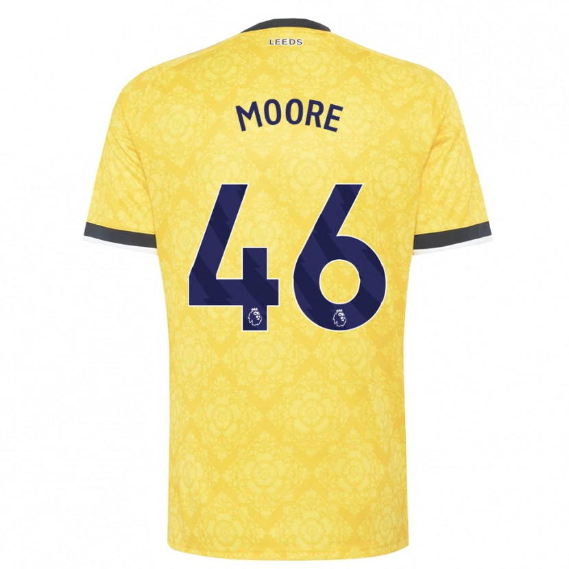 Danxen Herren Kris Moore #46 Gelb Weiß Schwarz Auswärtstrikot Trikot 2026/27 T-Shirt