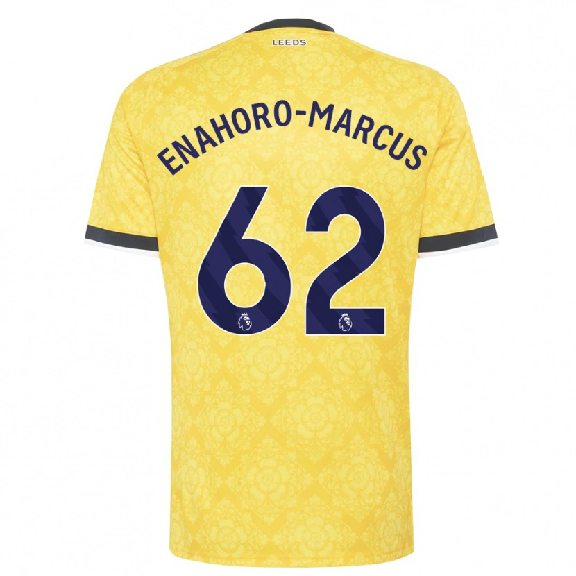 Danxen Herren Louis Enahoro-Marcus #62 Gelb Weiß Schwarz Auswärtstrikot Trikot 2026/27 T-Shirt