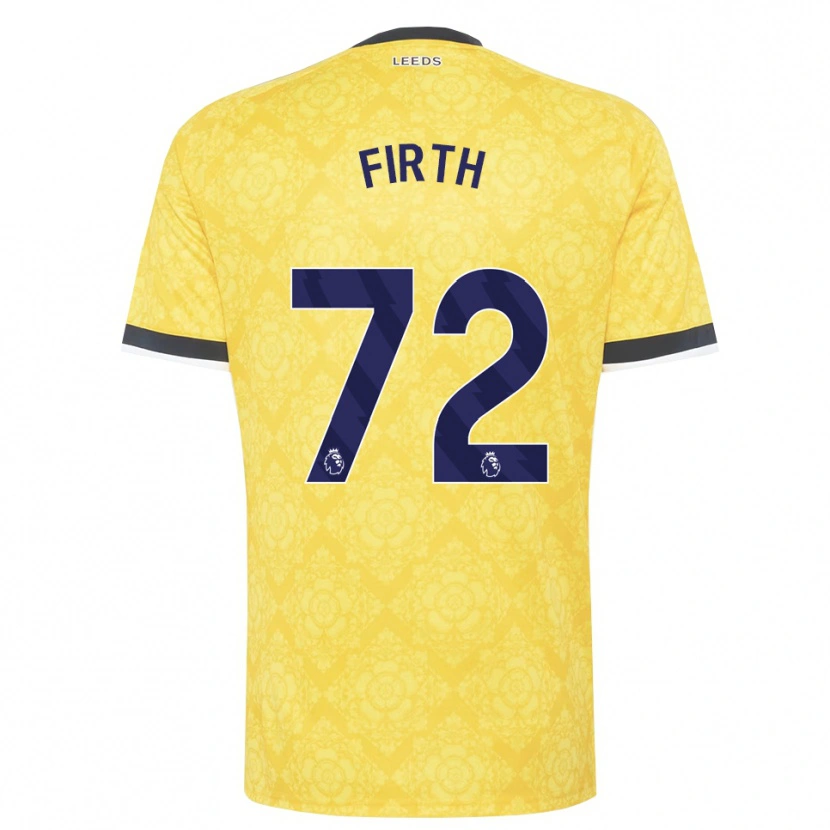 Danxen Herren Will Firth #72 Gelb Weiß Schwarz Auswärtstrikot Trikot 2026/27 T-Shirt