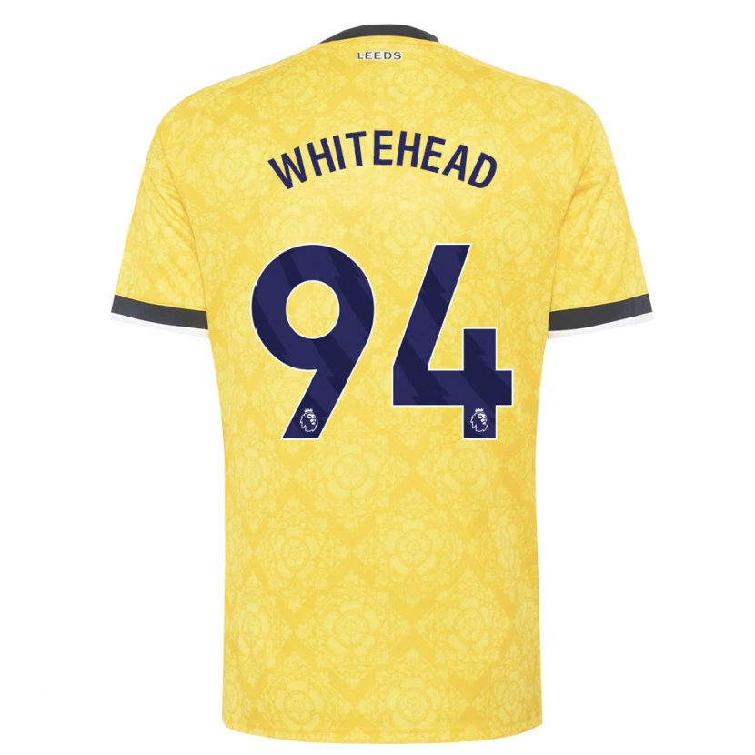 Danxen Herren Loui Whitehead #94 Gelb Weiß Schwarz Auswärtstrikot Trikot 2026/27 T-Shirt