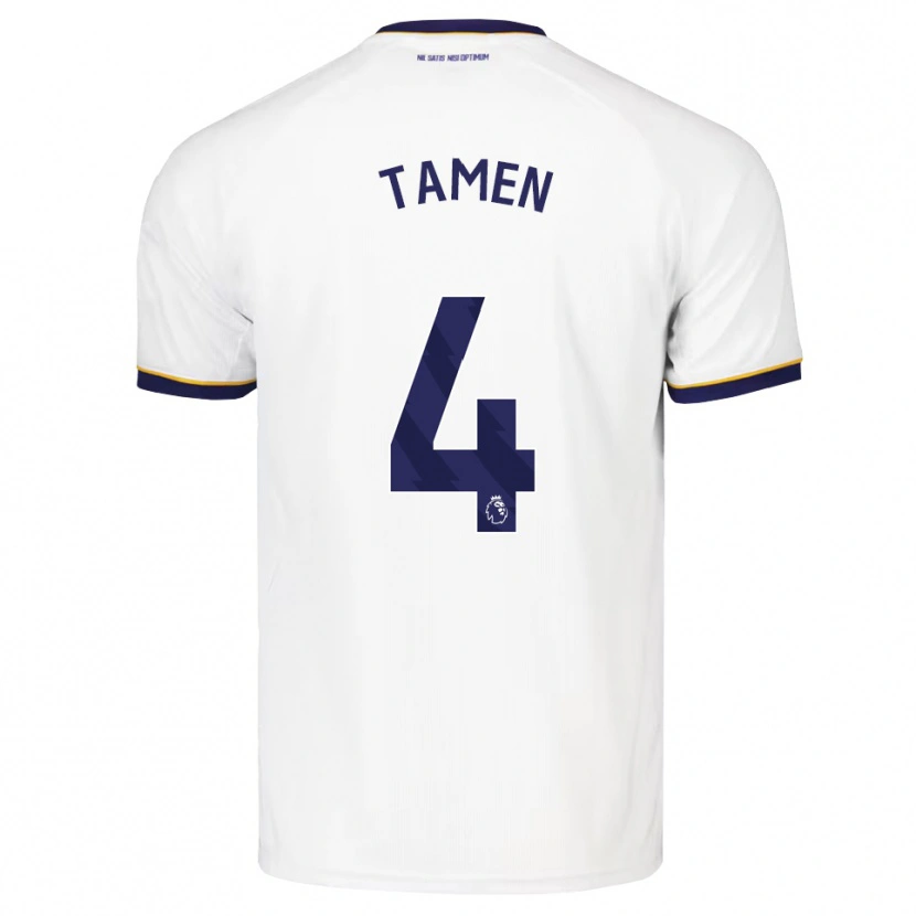 Danxen Herren William Tamen #4 Mitternachtsblau Weiß Gelb Auswärtstrikot Trikot 2026/27 T-Shirt