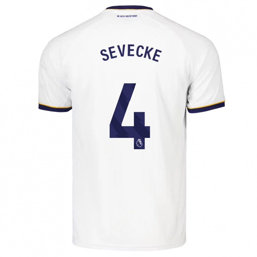 Danxen Herren Rikke Sevecke #4 Mitternachtsblau Weiß Gelb Auswärtstrikot Trikot 2026/27 T-Shirt