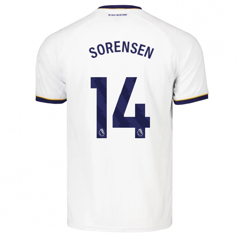 Danxen Herren Nicoline Sorensen #14 Mitternachtsblau Weiß Gelb Auswärtstrikot Trikot 2026/27 T-Shirt