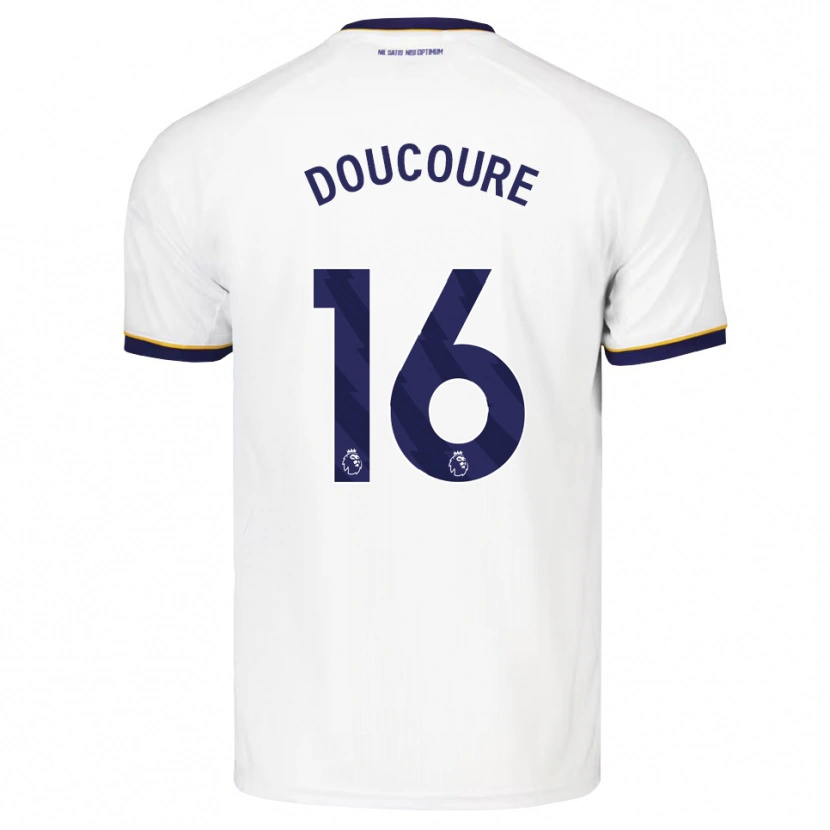 Danxen Herren Abdoulaye Doucoure #16 Mitternachtsblau Weiß Gelb Auswärtstrikot Trikot 2026/27 T-Shirt