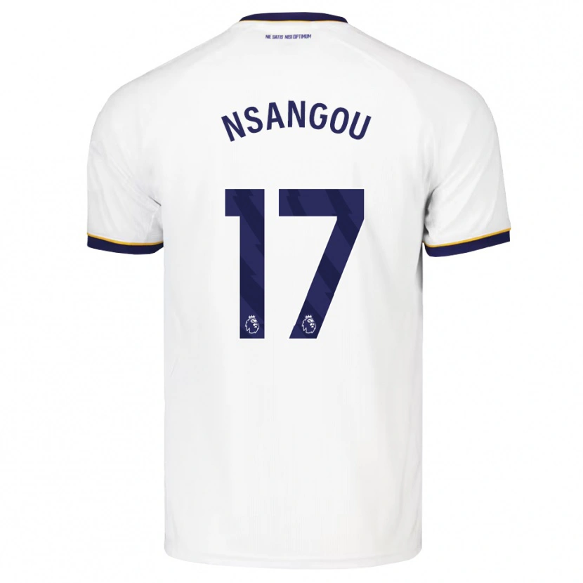 Danxen Herren Jonathan Nsangou #17 Mitternachtsblau Weiß Gelb Auswärtstrikot Trikot 2026/27 T-Shirt