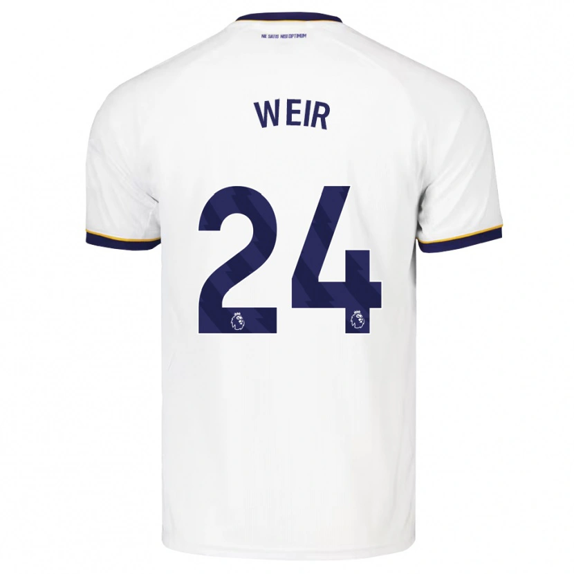 Danxen Herren Kenzie Weir #24 Mitternachtsblau Weiß Gelb Auswärtstrikot Trikot 2026/27 T-Shirt