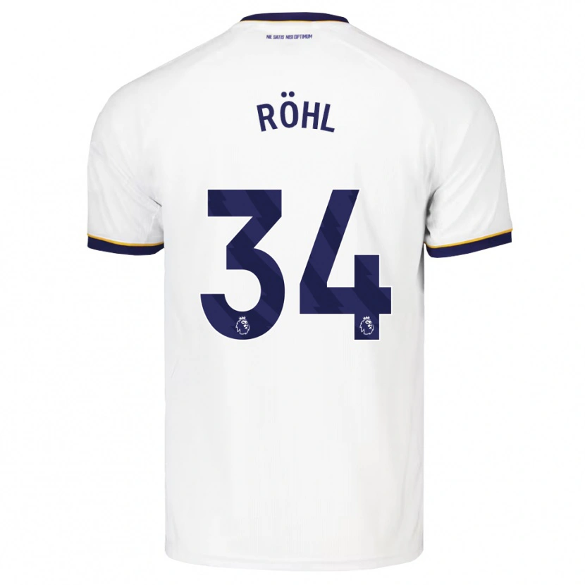 Danxen Herren Merlin Röhl #34 Mitternachtsblau Weiß Gelb Auswärtstrikot Trikot 2026/27 T-Shirt