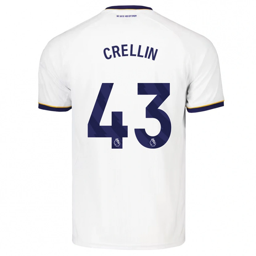 Danxen Herren Billy Crellin #43 Mitternachtsblau Weiß Gelb Auswärtstrikot Trikot 2026/27 T-Shirt