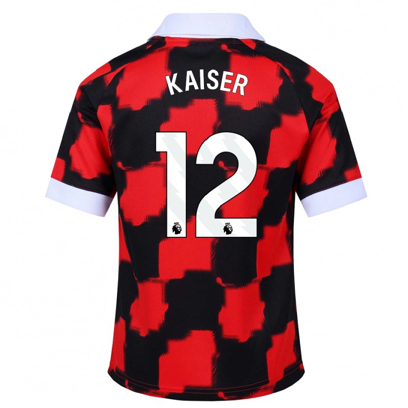 Danxen Herren Dino Kaiser #12 Rot Weiß Schwarz Auswärtstrikot Trikot 2026/27 T-Shirt