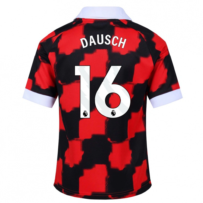 Danxen Herren Leo Dausch #16 Rot Weiß Schwarz Auswärtstrikot Trikot 2026/27 T-Shirt