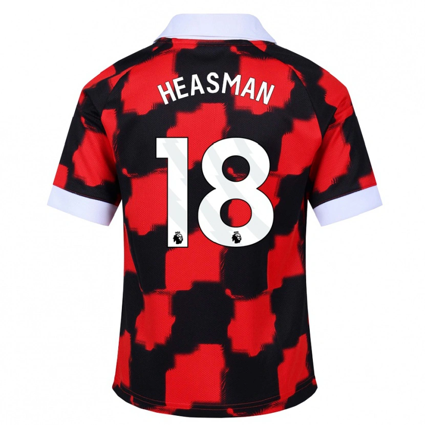 Danxen Herren Georgia Heasman #18 Rot Weiß Schwarz Auswärtstrikot Trikot 2026/27 T-Shirt