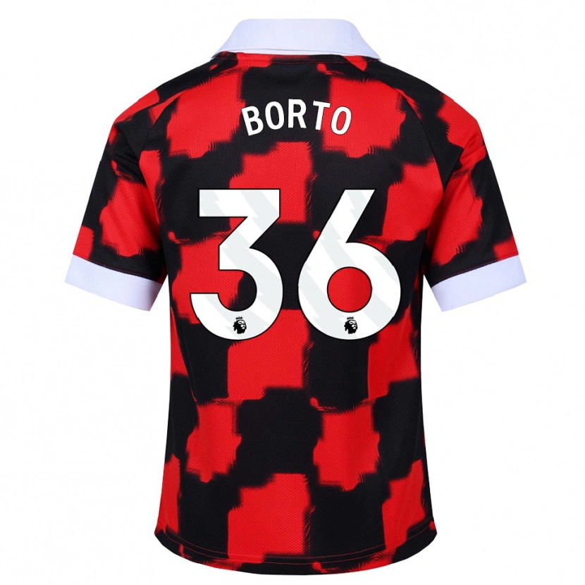 Danxen Herren Alex Borto #36 Rot Weiß Schwarz Auswärtstrikot Trikot 2026/27 T-Shirt