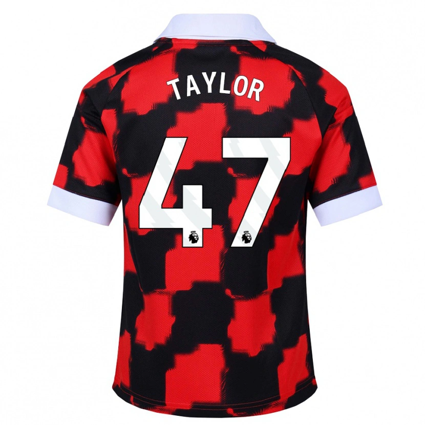 Danxen Herren Bo Taylor #47 Rot Weiß Schwarz Auswärtstrikot Trikot 2026/27 T-Shirt