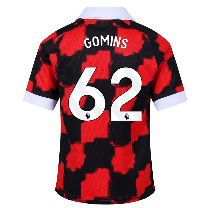 Danxen Herren Markuss Gomins #62 Rot Weiß Schwarz Auswärtstrikot Trikot 2026/27 T-Shirt