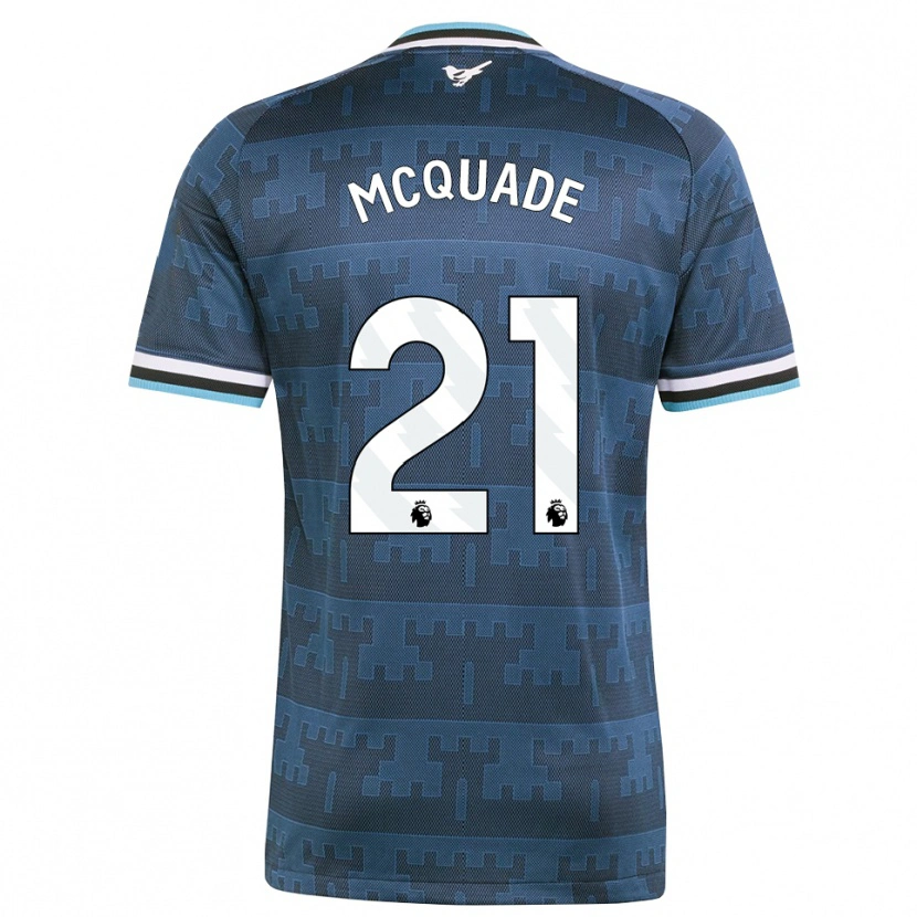 Danxen Herren Jasmine Mcquade #21 Gelb Schwarz Blau Auswärtstrikot Trikot 2026/27 T-Shirt