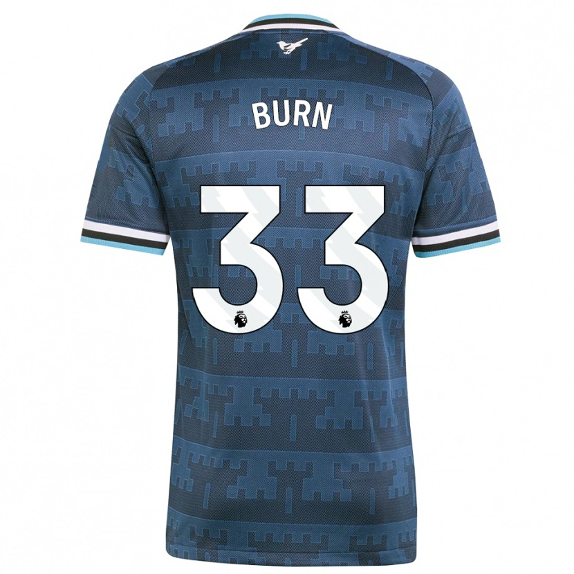 Danxen Herren Dan Burn #33 Gelb Schwarz Blau Auswärtstrikot Trikot 2026/27 T-Shirt