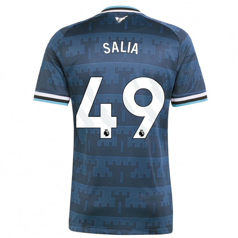 Danxen Herren Vakhtang Salia #49 Gelb Schwarz Blau Auswärtstrikot Trikot 2026/27 T-Shirt