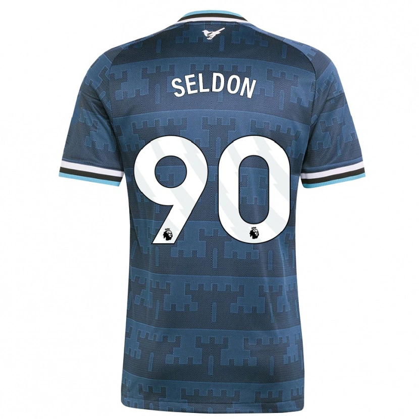 Danxen Herren Alfie Seldon #90 Gelb Schwarz Blau Auswärtstrikot Trikot 2026/27 T-Shirt