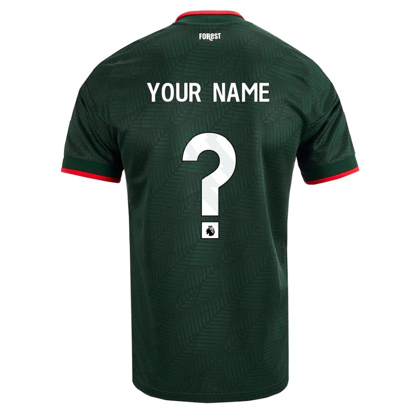 Danxen Herren Ihren Namen #0 Dunkelgrün Rot Auswärtstrikot Trikot 2026/27 T-Shirt