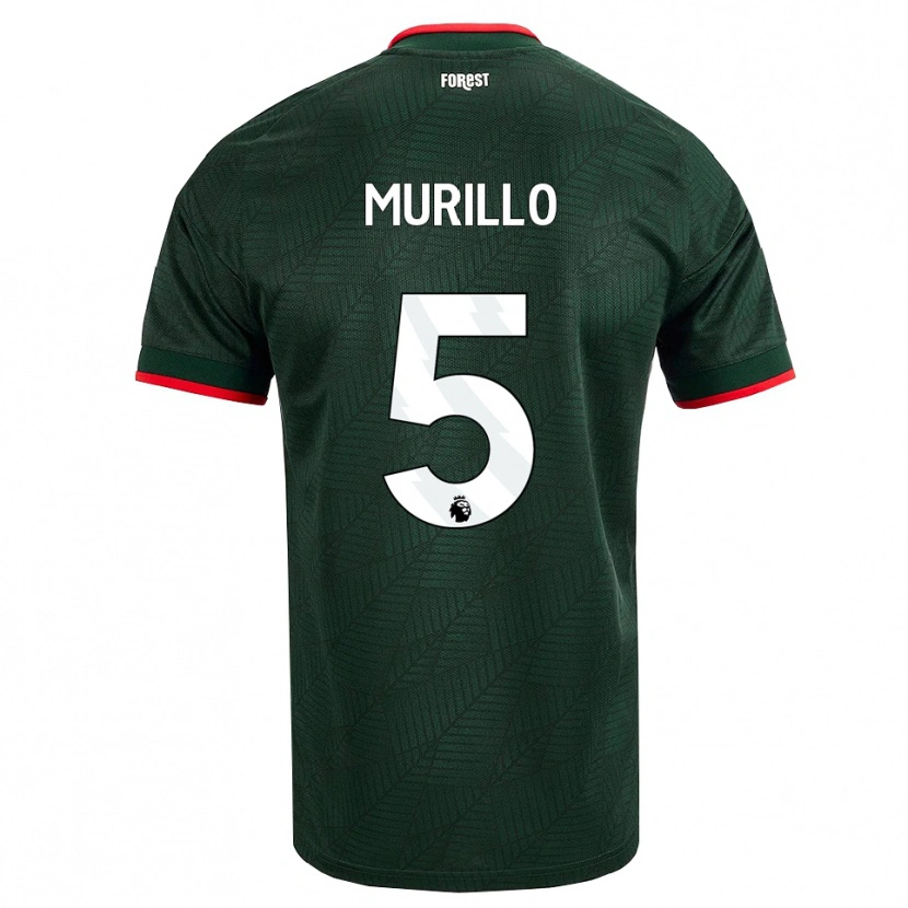 Danxen Herren Murillo Santiago Costa Dos Santos #5 Dunkelgrün Rot Auswärtstrikot Trikot 2026/27 T-Shirt