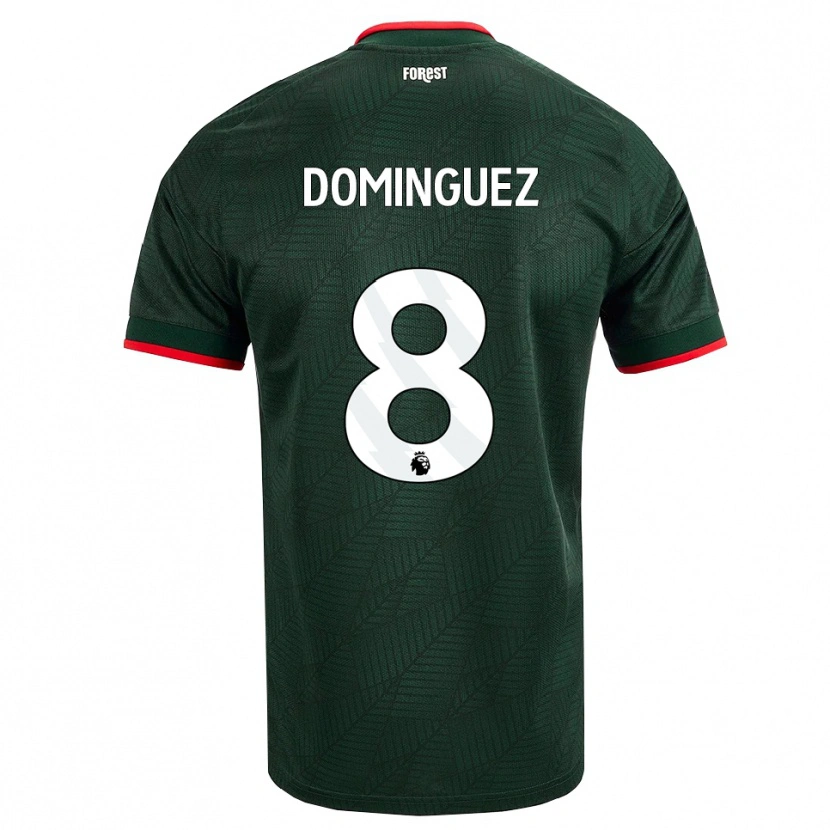 Danxen Herren Nicolás Domínguez #8 Dunkelgrün Rot Auswärtstrikot Trikot 2026/27 T-Shirt