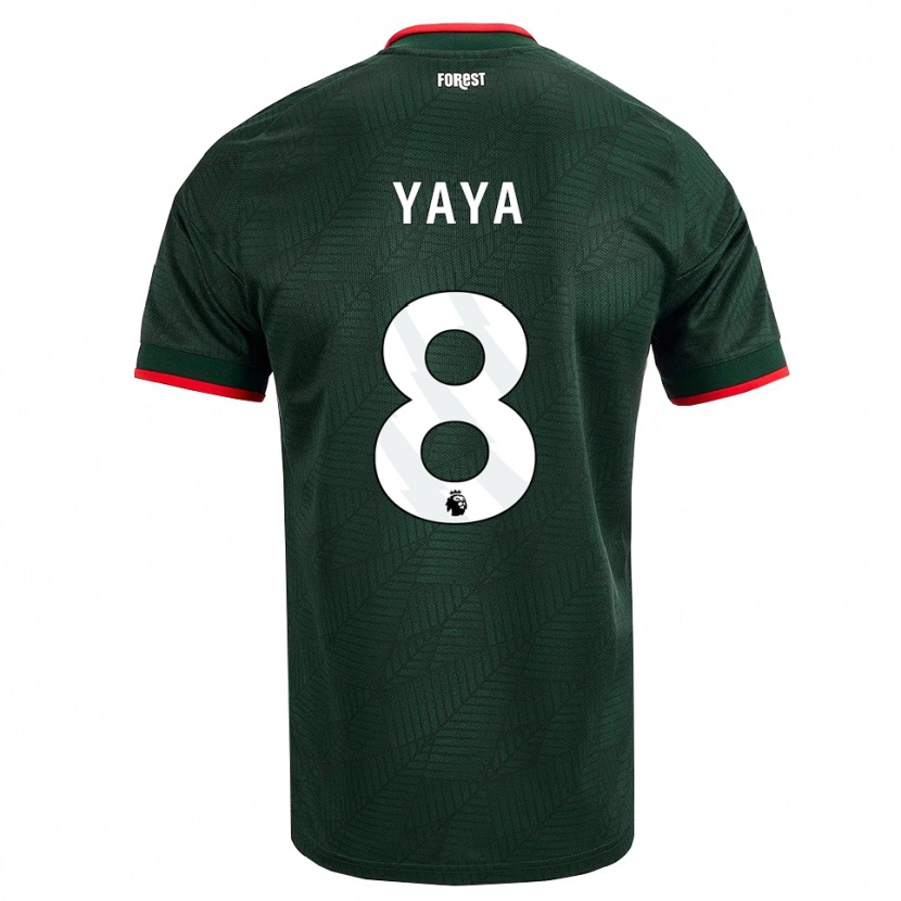 Danxen Herren Cherif Yaya #8 Dunkelgrün Rot Auswärtstrikot Trikot 2026/27 T-Shirt