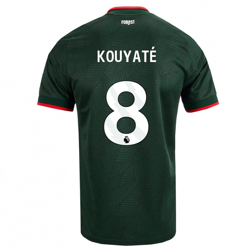 Danxen Herren Cheikhou Kouyate #8 Dunkelgrün Rot Auswärtstrikot Trikot 2026/27 T-Shirt