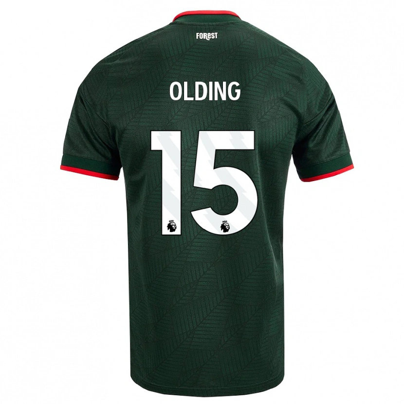 Danxen Herren Hollie Olding #15 Dunkelgrün Rot Auswärtstrikot Trikot 2026/27 T-Shirt
