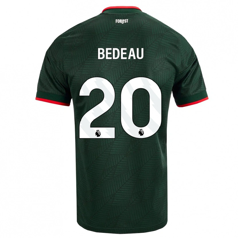 Danxen Herren Naomi Bedeau #20 Dunkelgrün Rot Auswärtstrikot Trikot 2026/27 T-Shirt