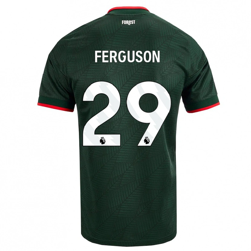 Danxen Herren Georgie Ferguson #29 Dunkelgrün Rot Auswärtstrikot Trikot 2026/27 T-Shirt