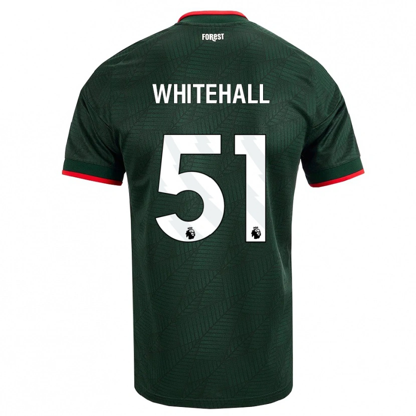 Danxen Herren Archie Whitehall #51 Dunkelgrün Rot Auswärtstrikot Trikot 2026/27 T-Shirt